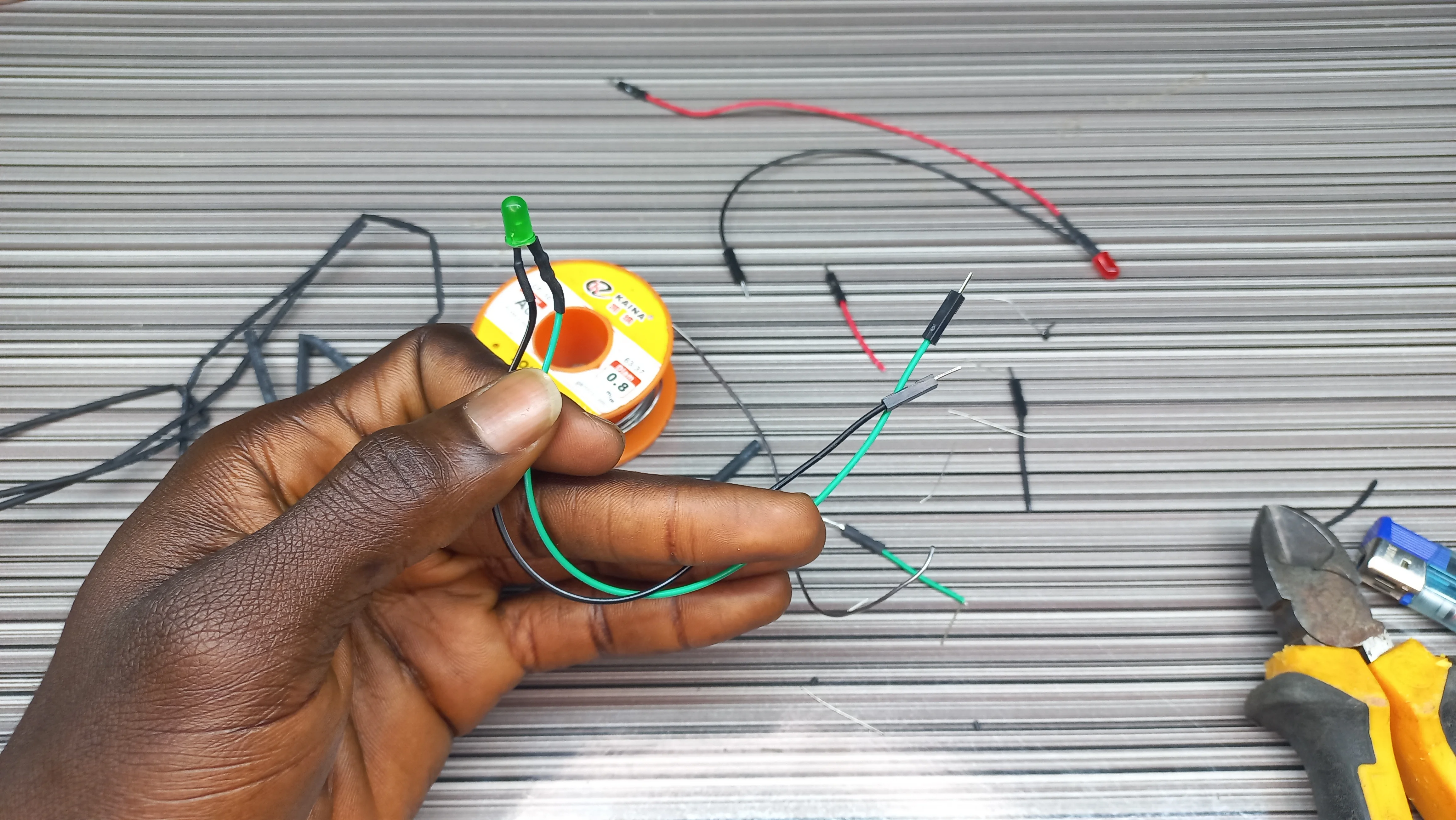 LED Soldered