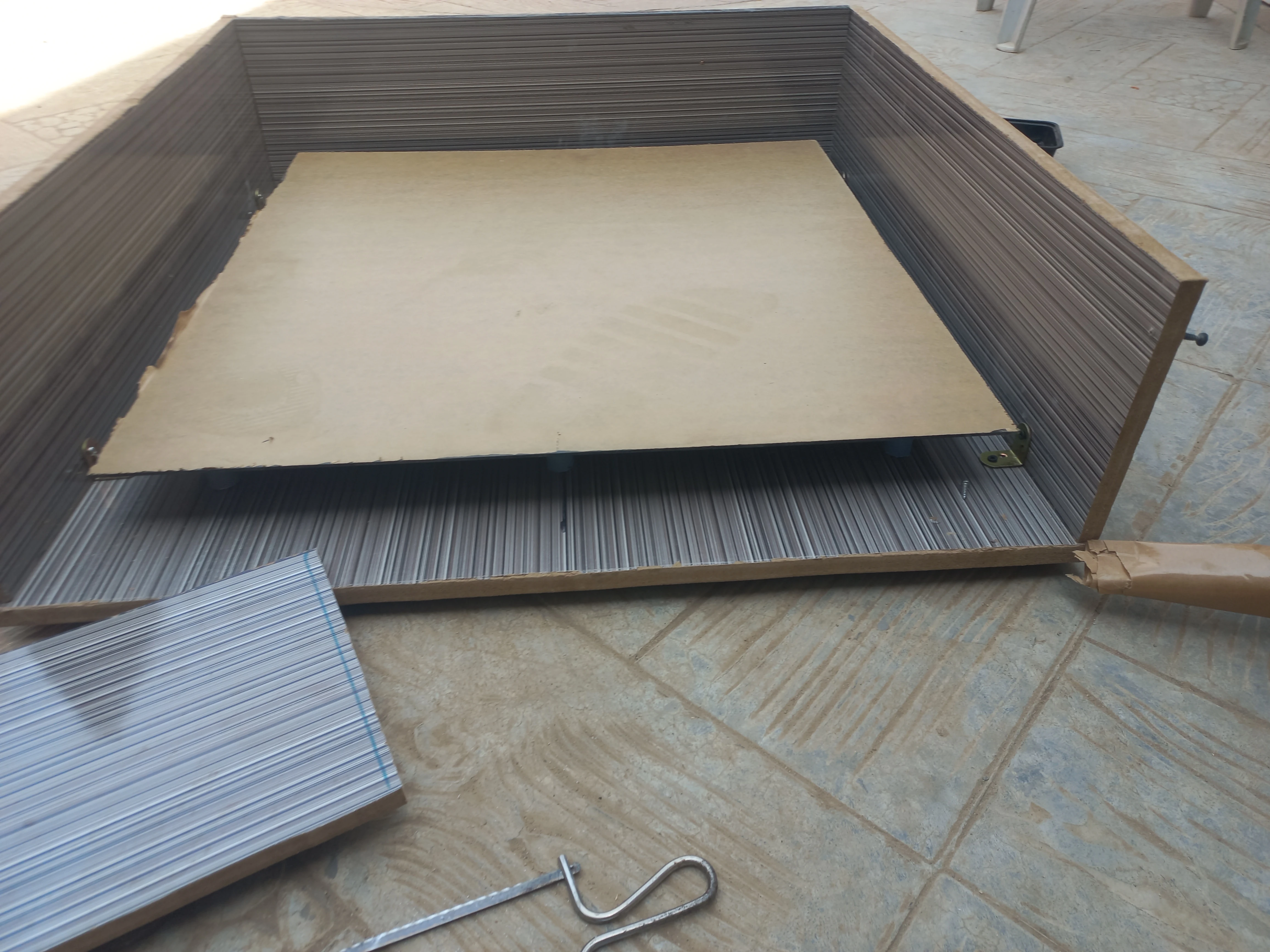 WPC perimeter frame construction — angle 2