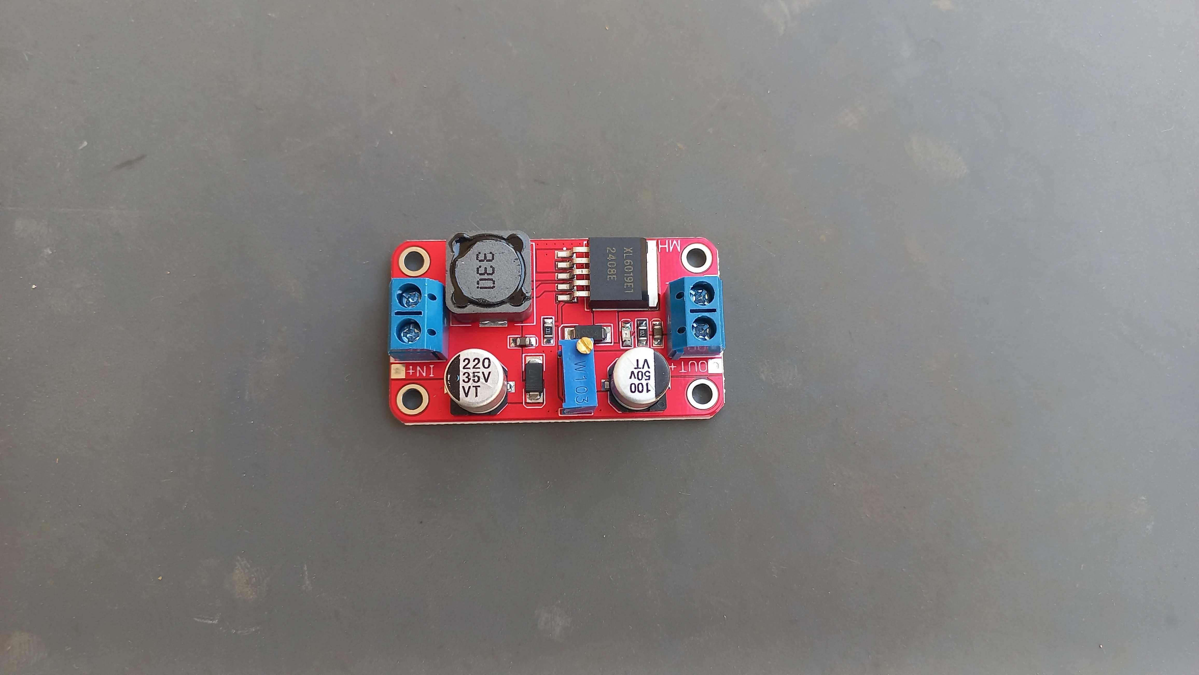 XL6009 step-up converter front