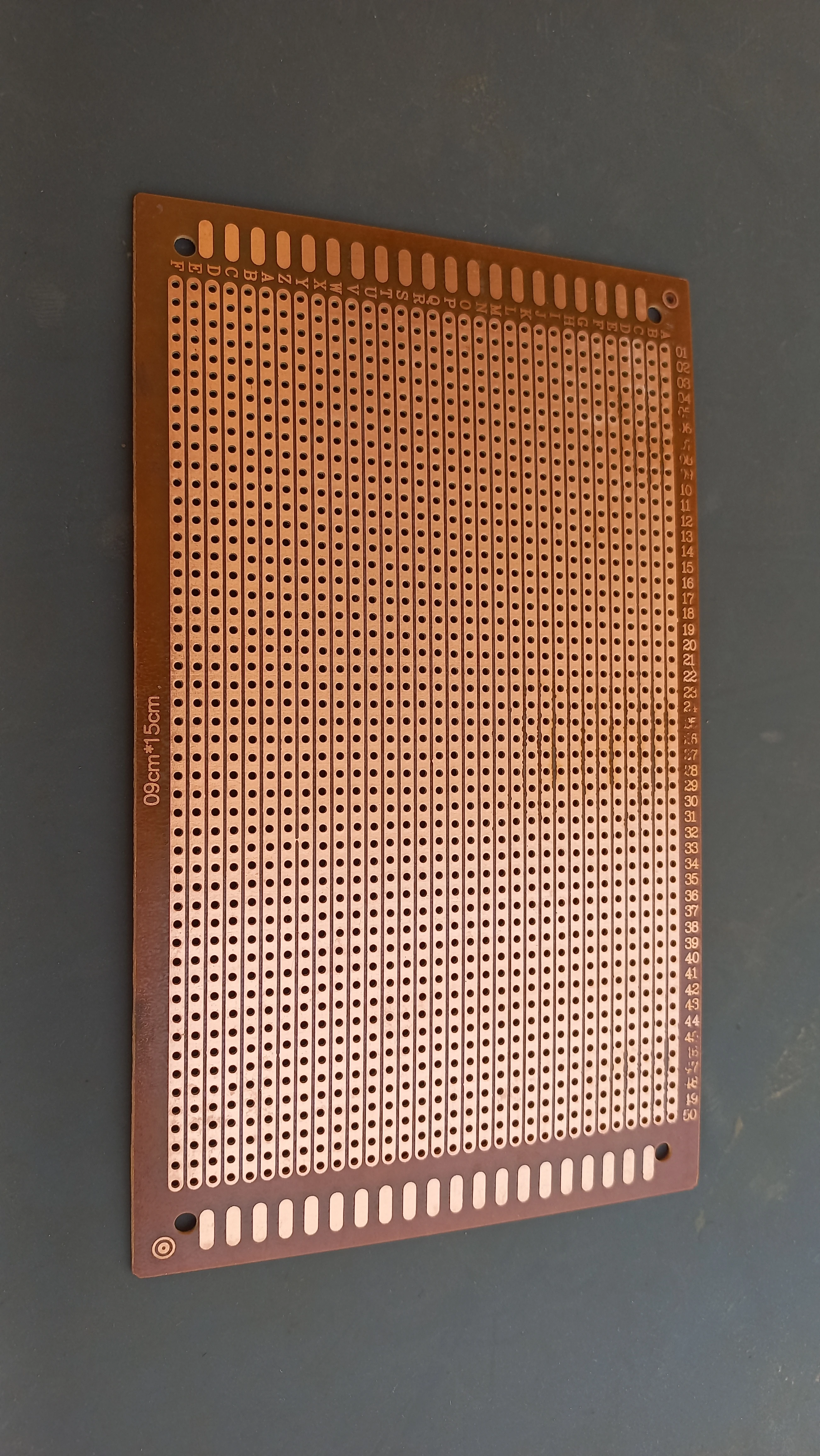 9x15 cm copper perfboard